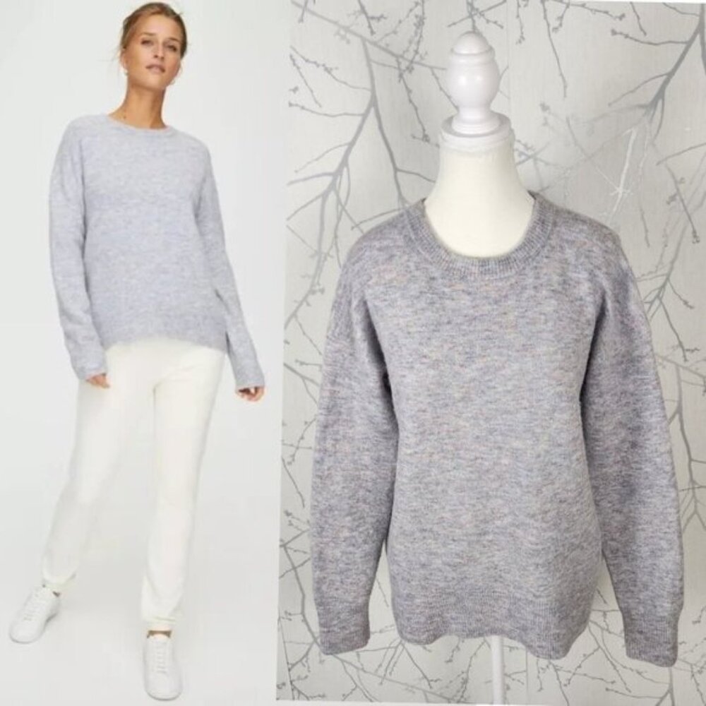 The Group Babaton Lavender Speckle Alpaca Wool Blend Thurlow Sweater
